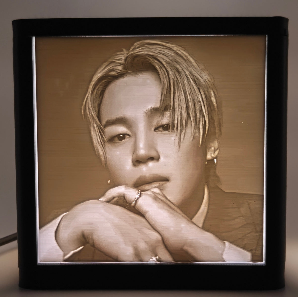 3D Print Lithophane Lightbox: Jimin