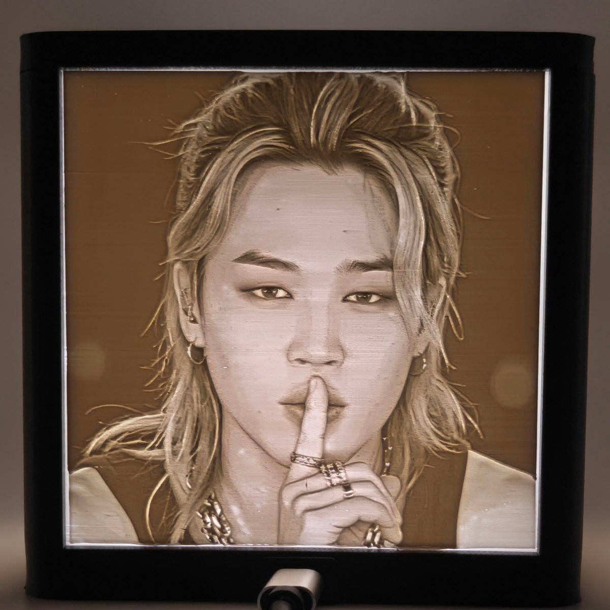 3D Print Lithophane Lightbox: Jimin