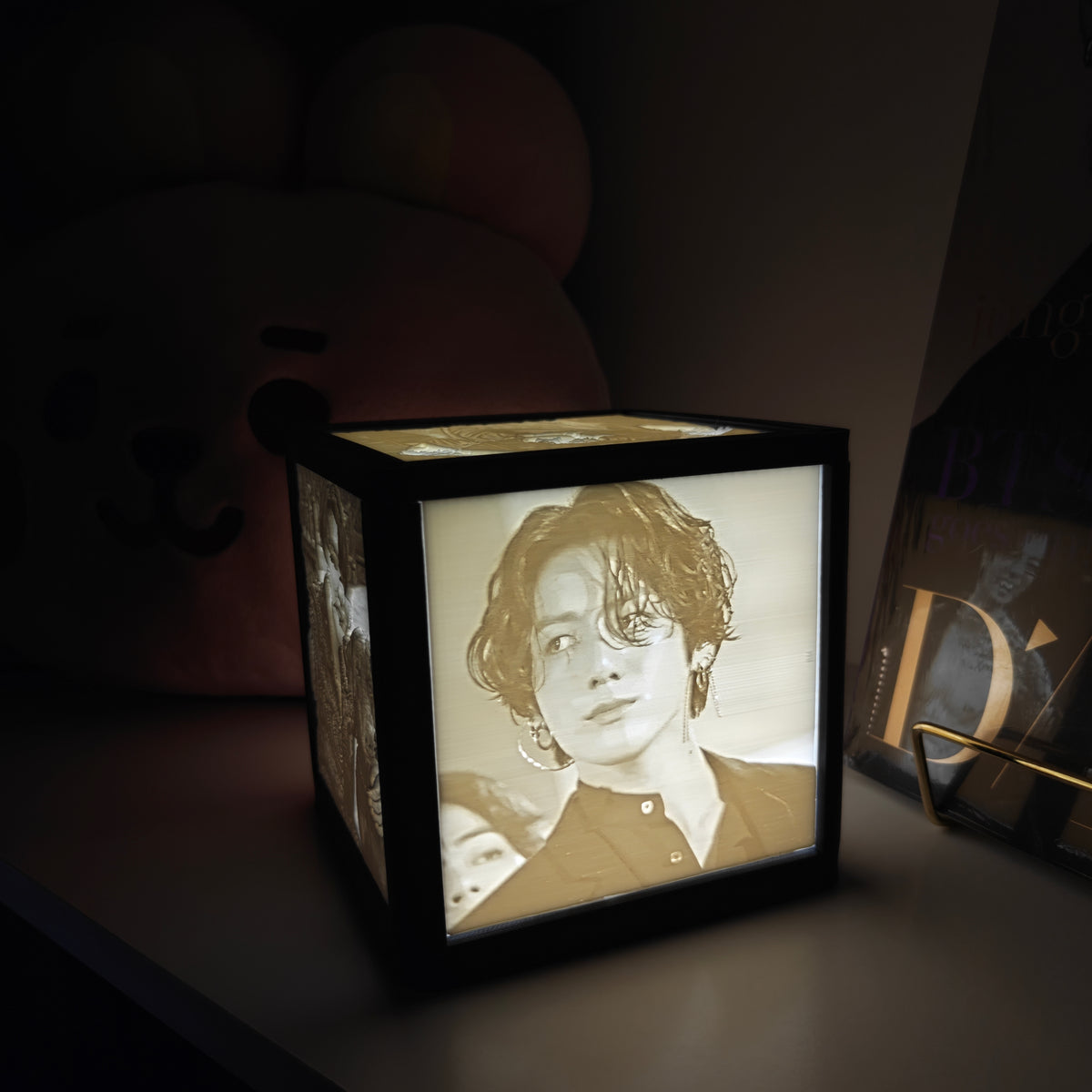 3D Print Lithophane Lightbox: Jungkook or Custom Options