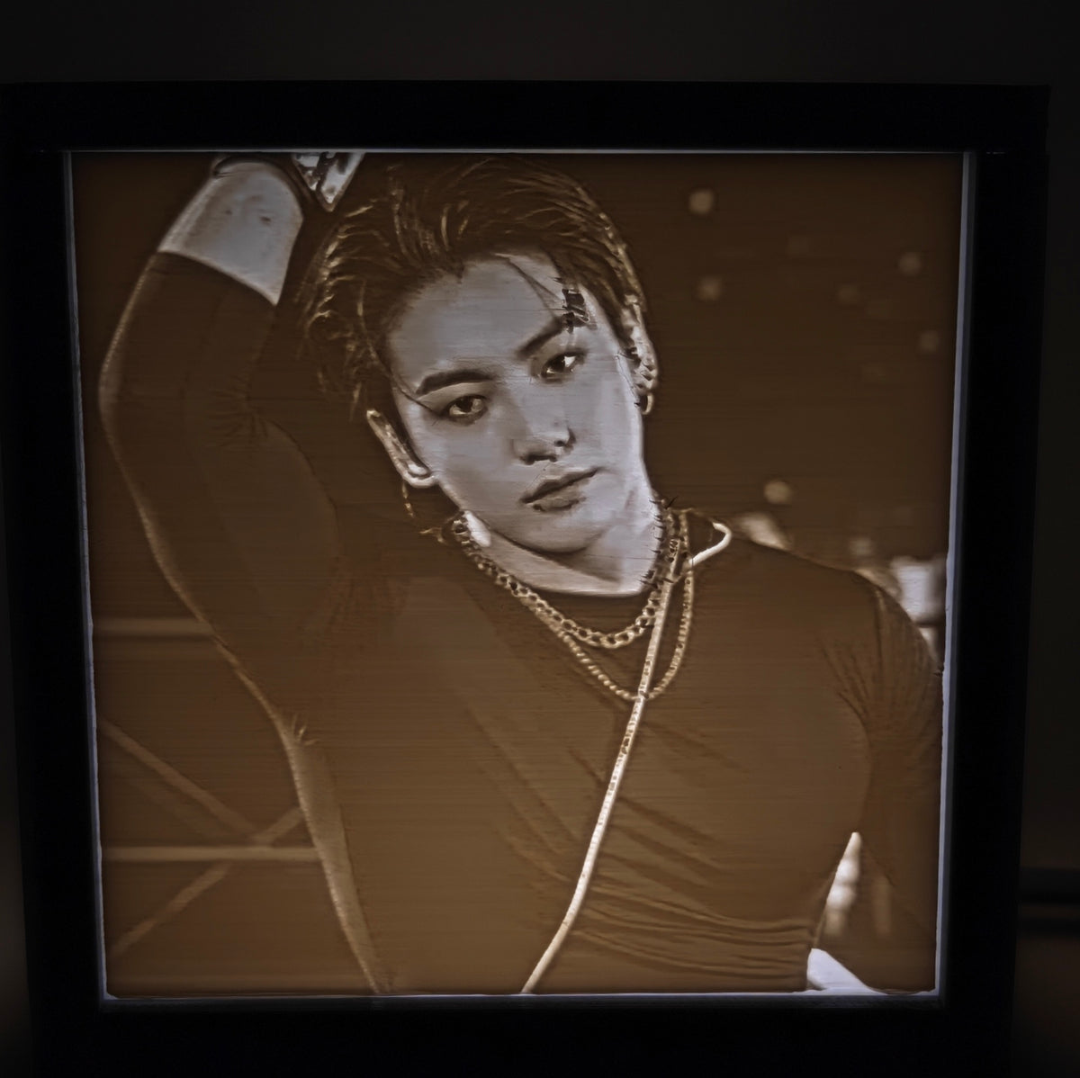 3D Print Interchangeable Inserts only for Lithophane Lightboxes - Jungkook