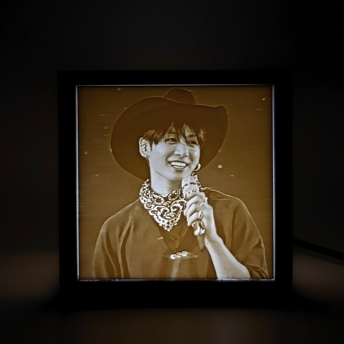 3D Print Interchangeable Inserts only for Lithophane Lightboxes - Jungkook