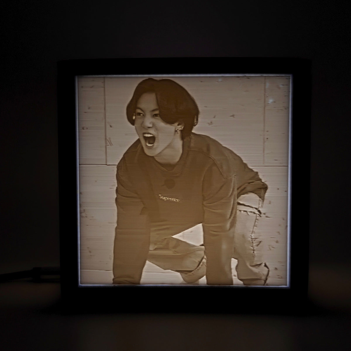 3D Print Interchangeable Inserts only for Lithophane Lightboxes - Jungkook