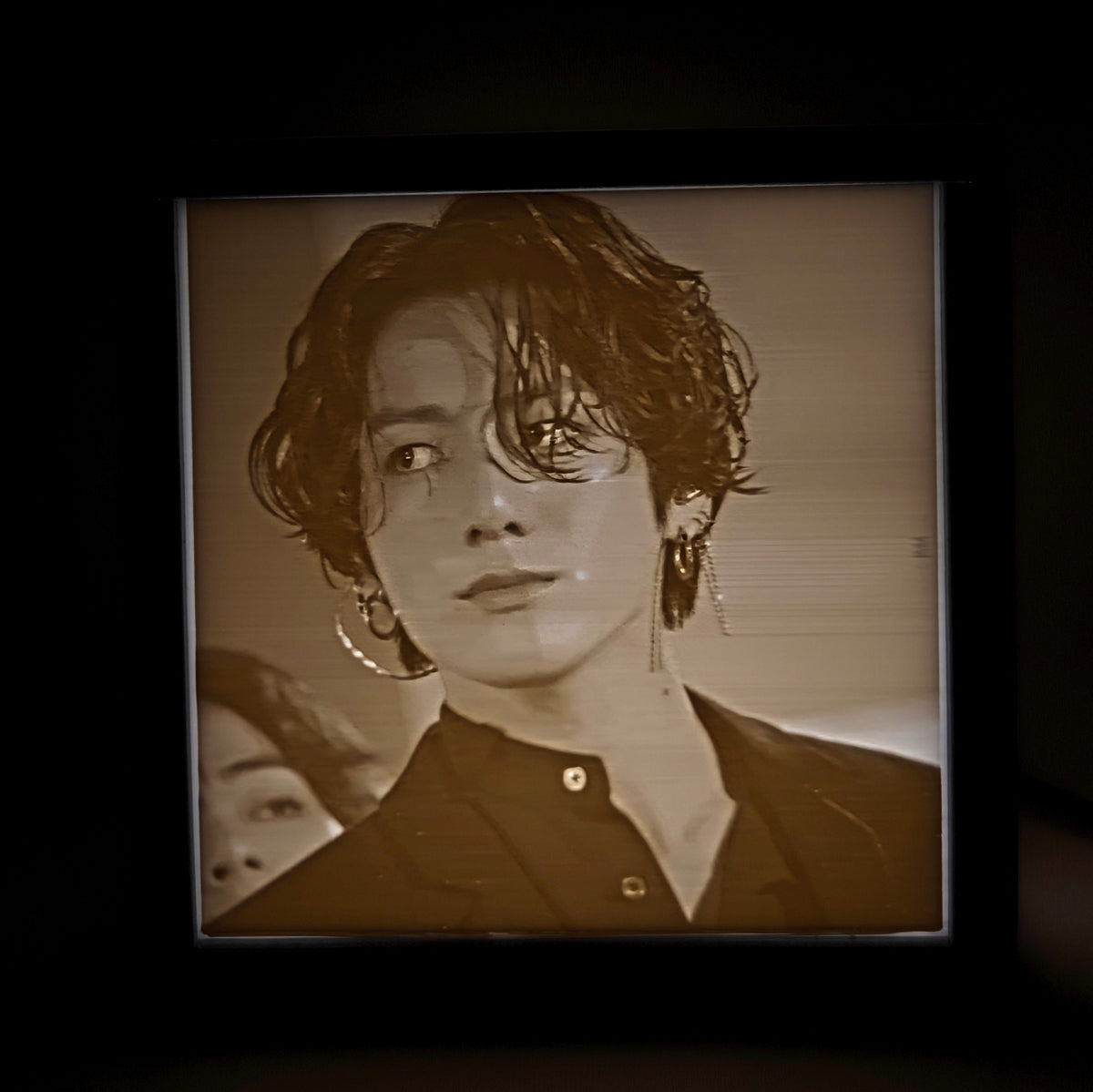 3D Print Interchangeable Inserts only for Lithophane Lightboxes - Jungkook
