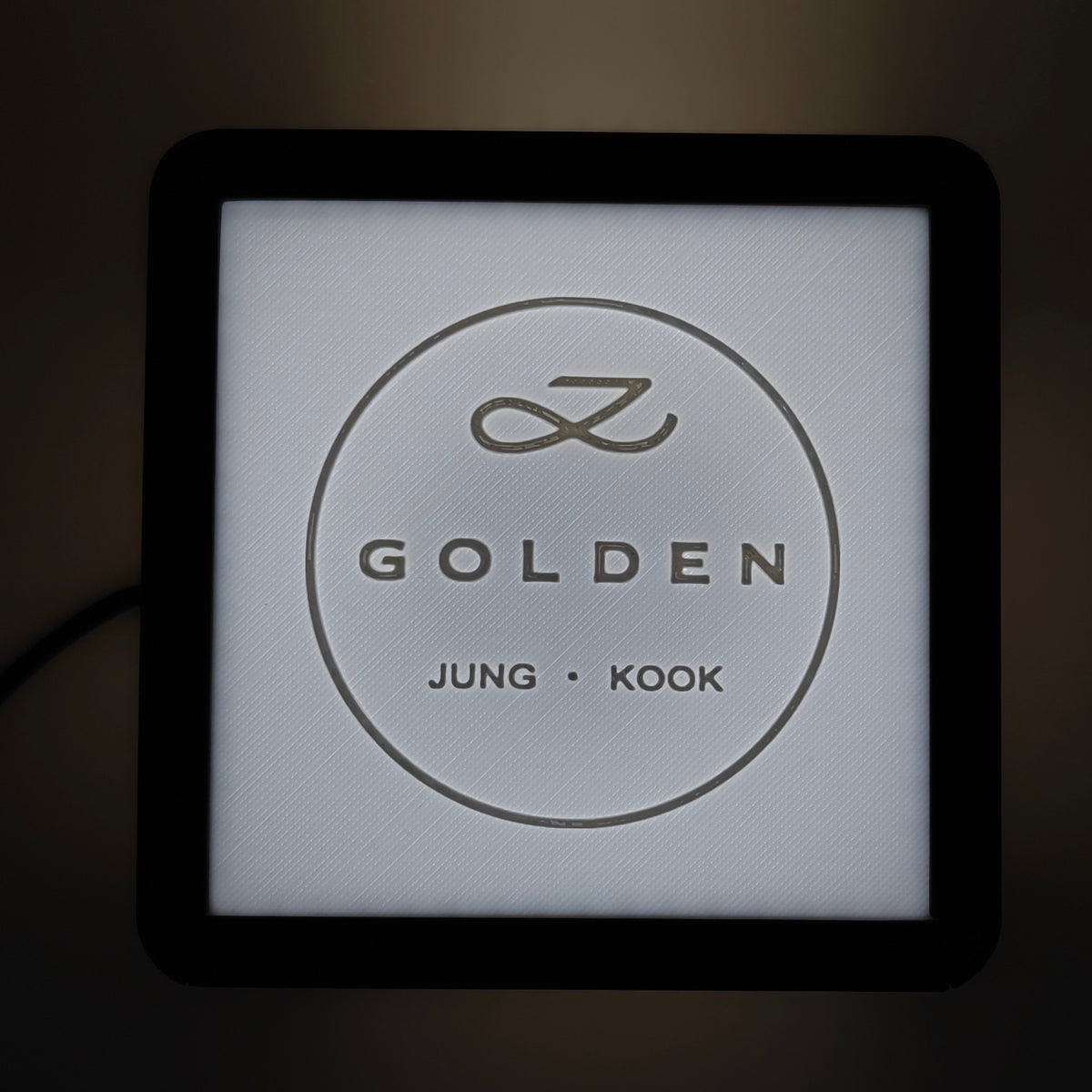 3D Print Interchangeable Inserts only for Lithophane Lightboxes - Jungkook