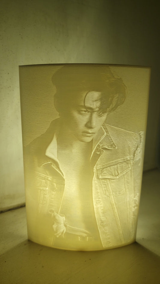 K-Pop - Taehyung V - 3d print Lithophane (picture Light)