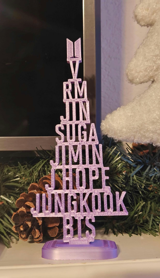K-pop Inspired Members Name Christmas Tree