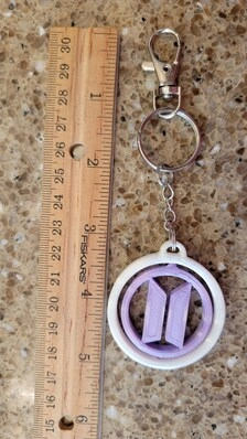 K-pop Inspired spinning fidget toy keychains