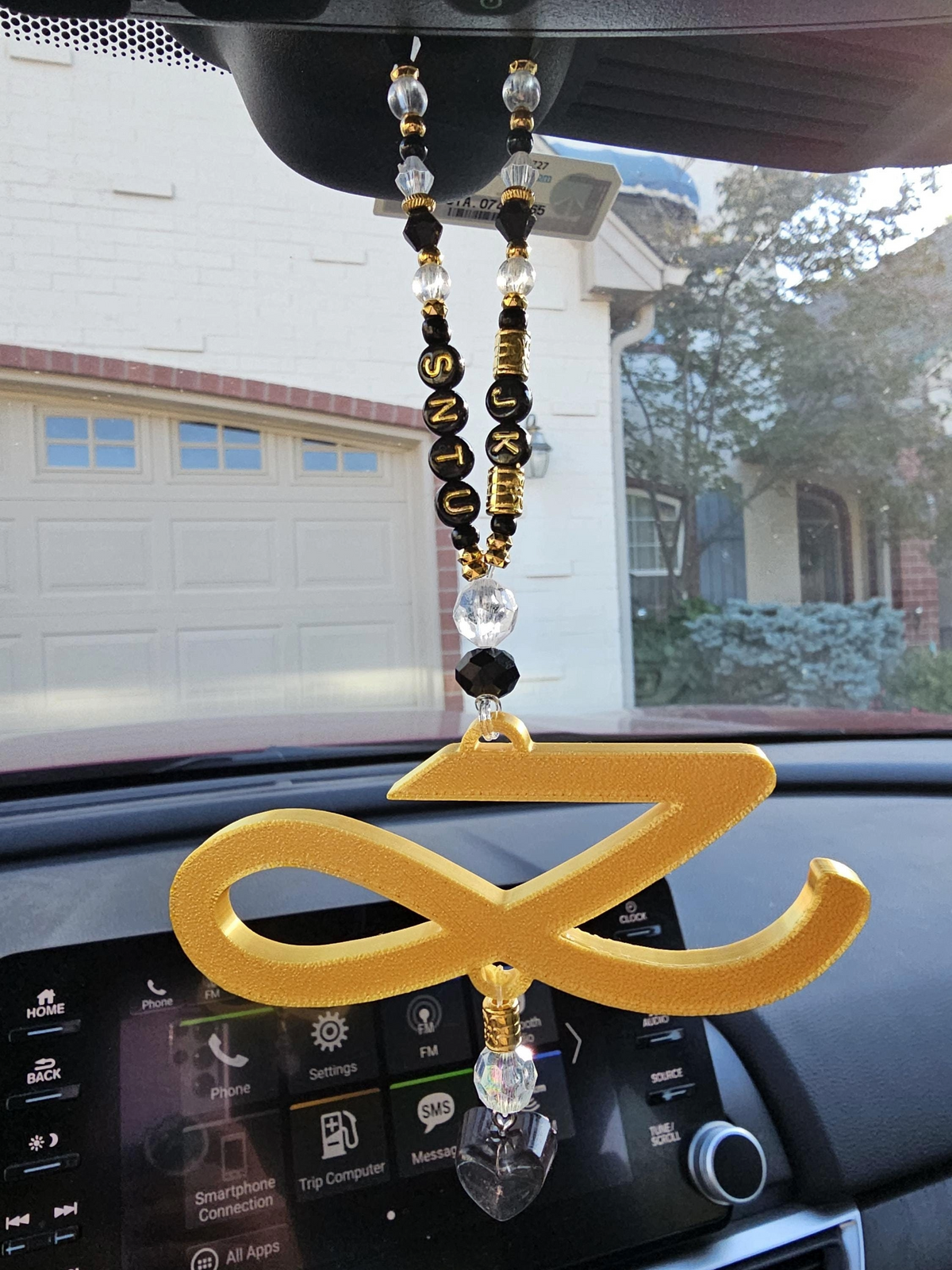 Jungkook Inspired Golden Car Decoration Rearview mirror Charm (Now Heat Resistant)