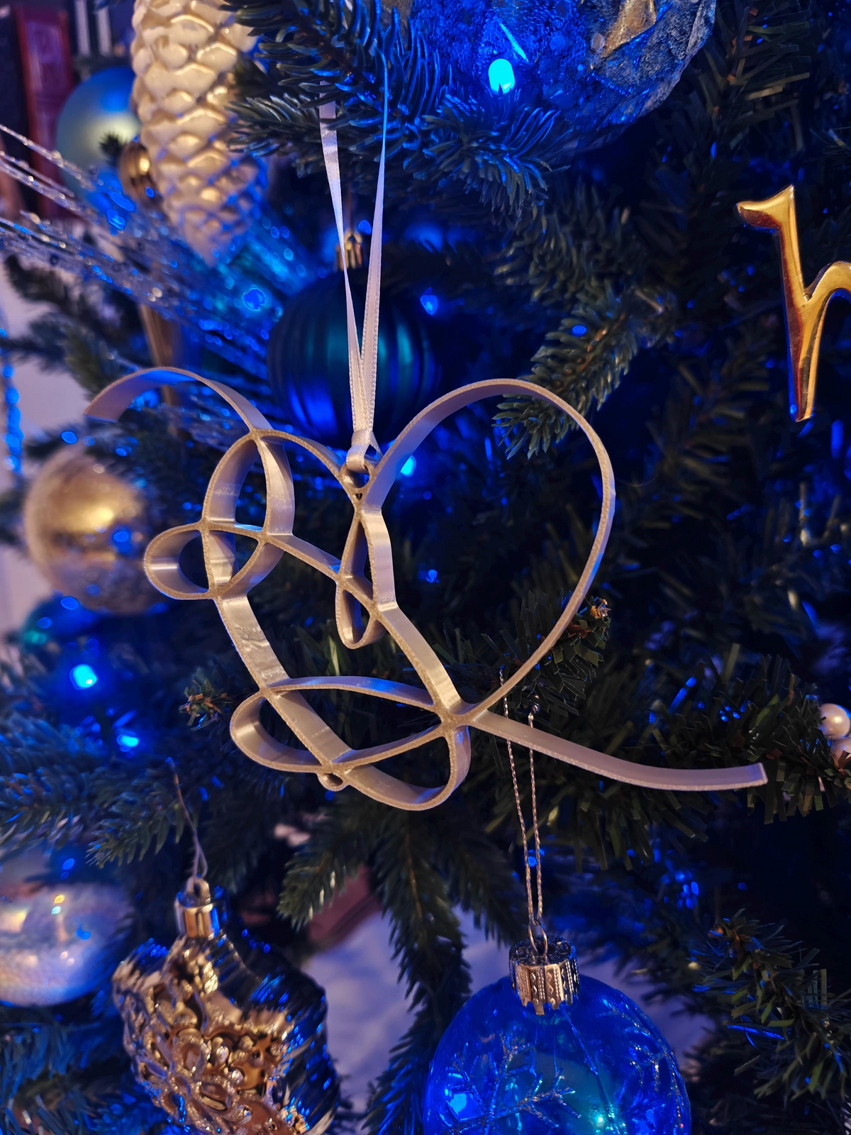 K-pop Inspired Heart Christmas Tree Ornament