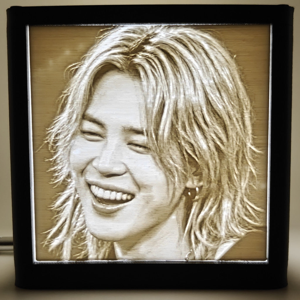 3D Print Lithophane Lightbox: Jimin